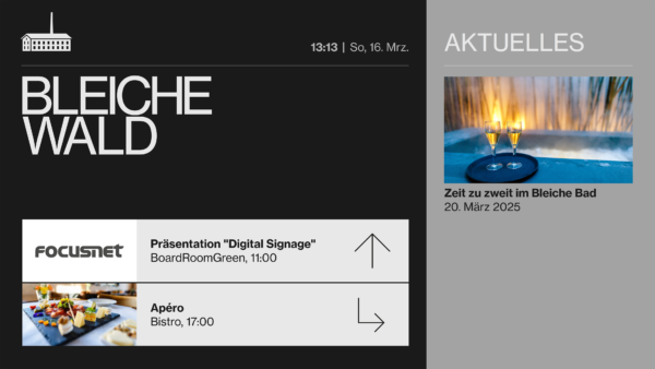 Digitales Leitsystem / Digitale Türschilder