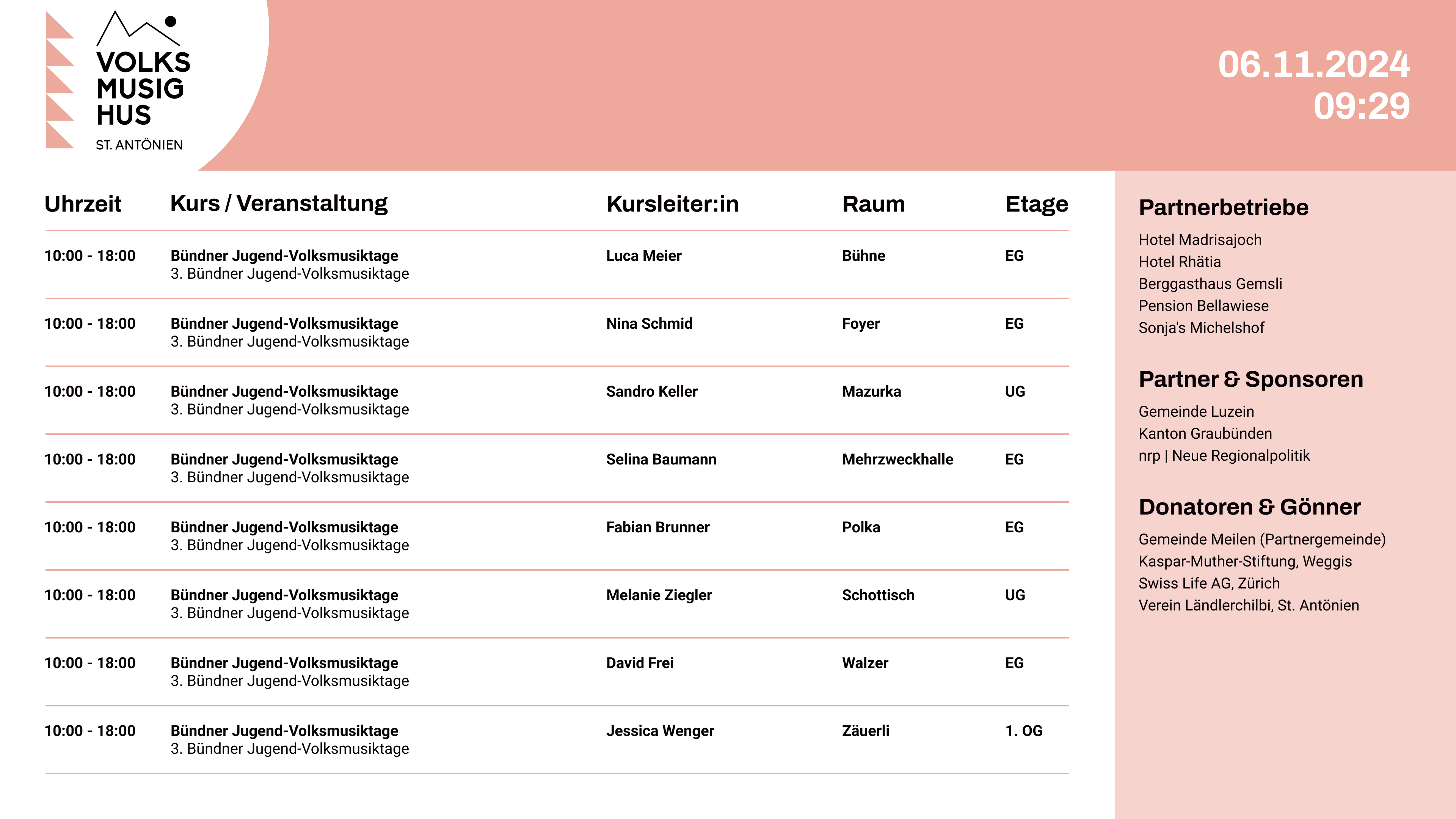 Infobildschirm